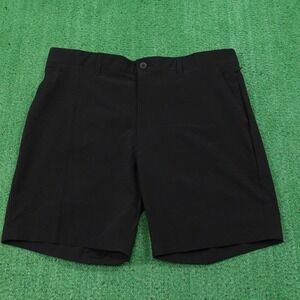 New! FLX Shorts Mens 38 Black Hybrid Performance Mesh Quick Dry 8 Inseam